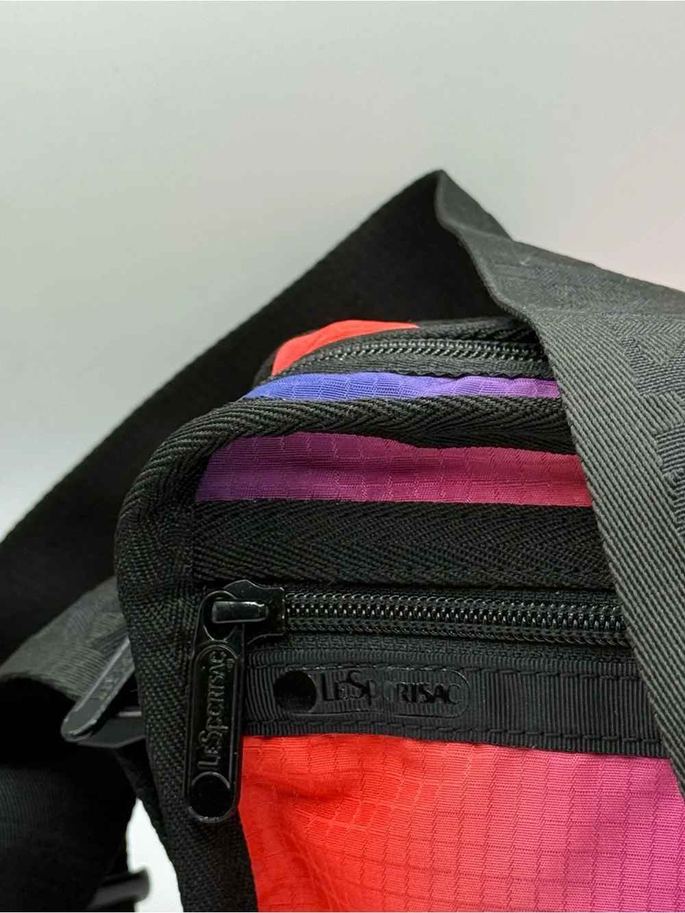 LeSportsac multicolored ombre nylon crossbody bag
